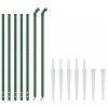 Zöld dróthálós kerítés cövekekkel 1,1x10 m