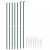 Zöld dróthálós kerítés cövekekkel 1,8x10 m
