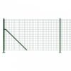 Zöld dróthálós kerítés illesztőperemmel 0,8x10 m