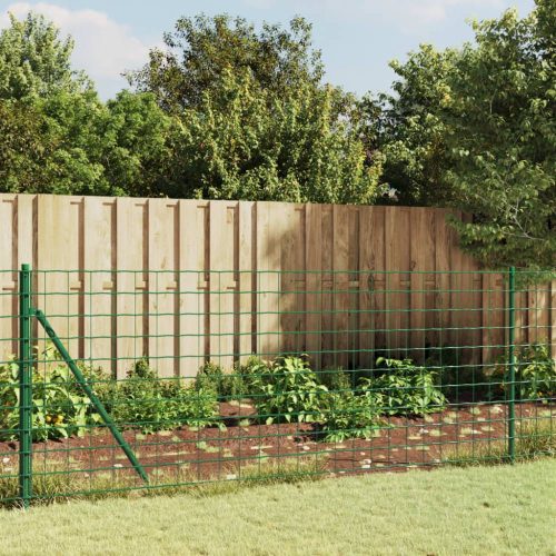 Zöld dróthálós kerítés illesztőperemmel 1,1x10 m