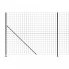 Antracitszürke dróthálós kerítés illesztőperemmel 1,8x10 m