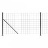 Antracitszürke dróthálós kerítés illesztőperemmel 1,1x25 m