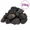 Fekete vulkanikus kőzetek 5-8 cm 25 kg