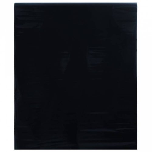 Matt fekete PVC statikus ablakfólia 90 x 1000 cm