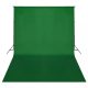 Zöld háttértartó állványrendszer 500 x 300 cm