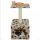 Bézs macskabútor szizál kaparófával 55 cm