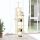 Krémszínű macskabútor szizál kaparófákkal 216 cm