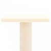 Krémszínű macskabútor szizál kaparófákkal 73 cm