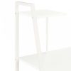 Fehér íróasztal polcrendszerrel 102 x 50 x 117 cm