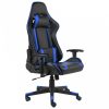 Kék pvc forgó gamer szék