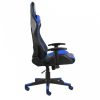 Kék pvc forgó gamer szék