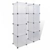 Fehér szekrény 9 tárolórekesszel 37 x 115 x 150 cm