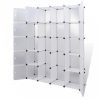 Moduláris szekrény 14 tárolórekesszel fehér 37 x 146 x 180,5 cm