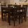 Fa étkező asztal 4 székkel / étkező garnitúra barna