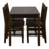 Fa étkező asztal 4 székkel / étkező garnitúra barna