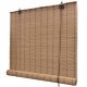 Brown bamboo roller blind