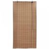 Brown bamboo roller blind
