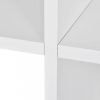 Fehér lépcső könyvespolc/vitrines polc 107 cm