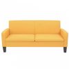 3-személyes sárga kanapé 180 x 65 x 76 cm