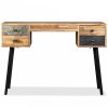 Tömör újrahasznosított fa íróasztal 110 x 50 x 76 cm
