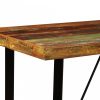 Tömör újrahasznosított fa bárasztal 120 x 60 x 107 cm