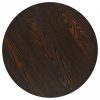 Kerek, sötét hamuszínű MDF/acél bisztró asztal 60 x 75 cm