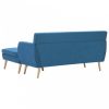 L-alakú kék szövet kanapé 171,5 x 138 x 81,5 cm