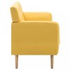 3 személyes sárga szövet kanapé 172 x 70 x 82 cm