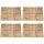 24 db barna fa padlólap 50 x 50 cm