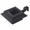 12 db fekete négyzet alakú kültéri napelemes led lámpa 12 cm