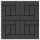 22 db (2 m2) fekete wpc teraszburkoló lap 30 x 30 cm 