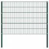 Zöld vas kerítéspanel oszlopokkal 3,4 x 1,2 m 