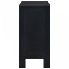 Fekete bárasztal polccal 110 x 50 x 103 cm