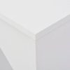 Fehér bárasztal mozgatható polccal 138 x 39 x 110 cm