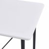 Fehér MDF bárasztal 120 x 60 x 110 cm