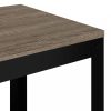 Szürke és fekete mdf és vas kisasztal 40 x 40 x 45 cm