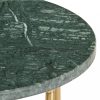 Zöld márvány textúrájú valódi kő dohányzóasztal 40 x 40 x 40 cm