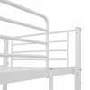 Fehér fém emeletes ágykeret asztallal 90 x 200 cm