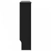 Fekete mdf radiátorburkolat 112 x 19 x 81 cm