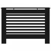 Fekete mdf radiátorburkolat 112 x 19 x 81 cm