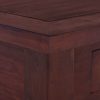 Klasszikus barna tömör mahagóni dohányzóasztal 68 x 68 x 30 cm