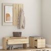 Sonoma-tölgyszínű szerelt fa előszobabútor-szett