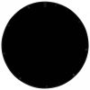 Fekete kerek vas tükör beltéri használatra 60 x 2,5 cm