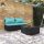 3 részes fekete polyrattan kerti ülőgarnitúra párnákkal