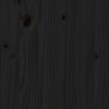 Fekete tömör fenyőfa ágykeret 90 x 190 cm (3ft single)