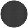 Fekete polyrattan teázóasztal 68 x 68 x 30 cm