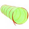Zöld poliészter gyerek-játszóalagút 250 labdával 175 cm
