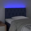 Kék szövet LED-es fejtámla 80 x 7 x 78/88 cm