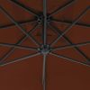 Terrakotta konzolos napernyő acélrúddal 300 cm
