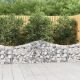 6 db íves horganyzott vas gabion kosár 200x30x60/80 cm